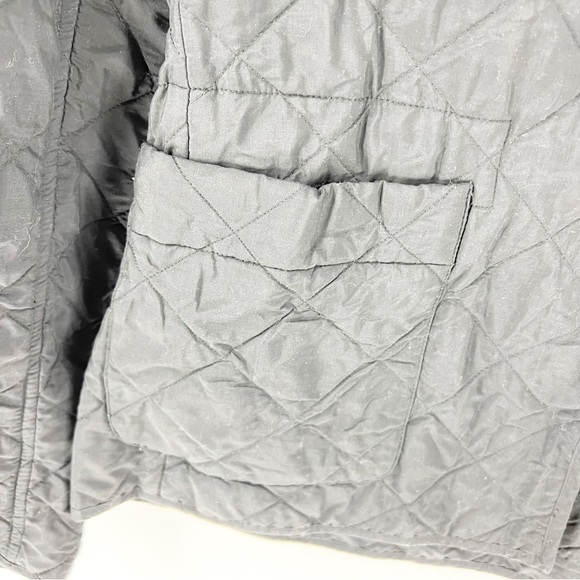 ✅ THEORY BLACK QUILTED SHORT JACKET WITH POCKETS SIZE LARGE - Picture 3 of 6